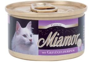 Miamor Pie Poultry Hearts 85 g Pack of 24