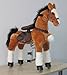 UFREE Ride on Toy Pony, Height 36'', Moving Rocking Horse, Giddyup, Go Go, Pony for Age 3-9