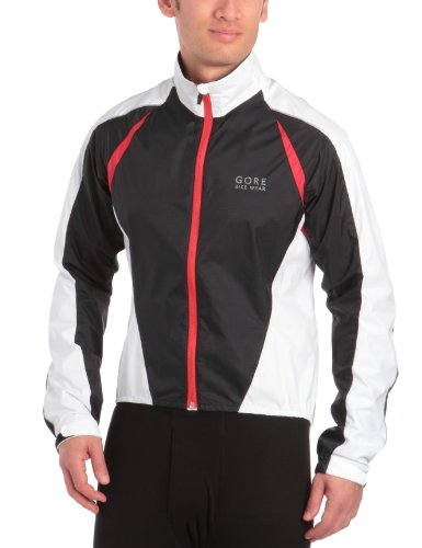 GORE BIKE WEAR Herren Jacke Contest 2.0 Active Shell, black/red/white, S, JWCONM993507