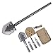 Produktbild Multifunktions-Klappspaten, Spitzhacke, Hacke, Schaufel, Axt, Hacke, Säge, Hammer, Drahtschneider, Flaschenöffner, Feuerstarter. Verwendet für Camping, Wandern, Backpacking, Gartenbau-Anbau Angeln ... (Titangrau plus Edelstahl)