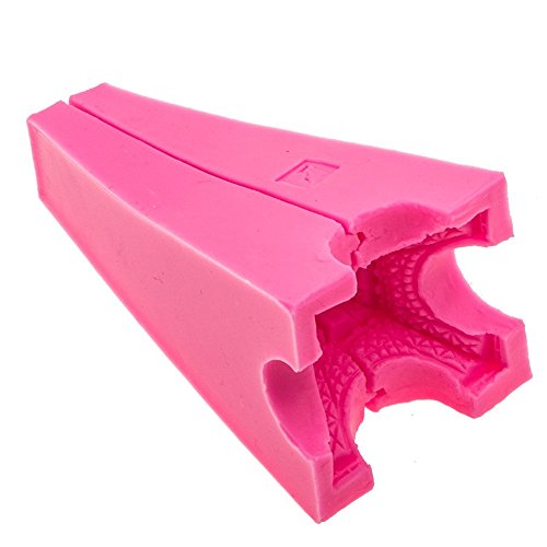3D Eiffelturm Form Silikon Form Bakeware Tablett Fondant Seife Cupake Formen für DIY Kuchen dekorieren Tools Kitchen Craft Backformen -10.6 X 5 cm - 4