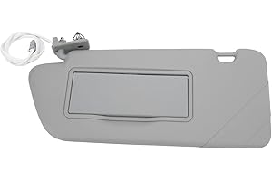 AKOZON Parasol izquierdo Parasol de coche 8163EG Parasol Interior ABS Reemplazo de la exposición al sol para 2008 3008 301 308 308S 408 508