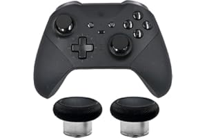LIXIONGBAO 2Pcs Elite Controller Short Magnetic Daumenstiele Ersatz für Xbox Elite Series 2 Controller, Elite Series 2/2 Core Thumbsticks Zubehör für Xbox Elite Series 2 Core Controller(Schwarz)