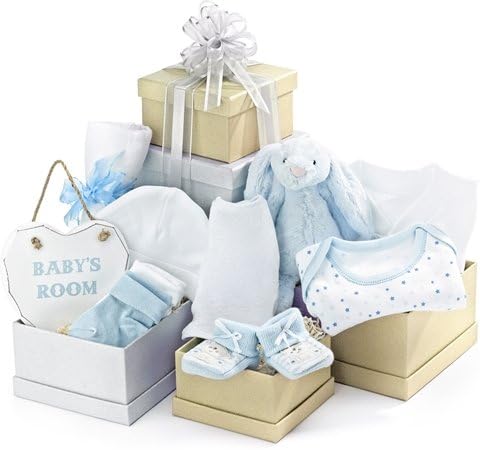 New Baby Gift Tower In Blue