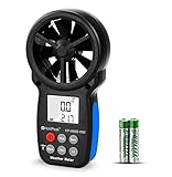 HoldPeak 866B-WM Digital LCD Anemometer Handheld Wind Speed Meter for Measuring Wind Speed, Temperature, Wind Chill, Relative Humidity and Dew Point with Backlight and Max/Min
