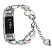 Produktbild xue binghualoll Verstellbares Armband handgefertigtes Nachtleuchtband für Fitbit Charge 2 Uhr