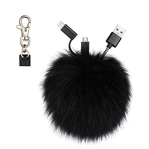 Keychain Charging Cable, Also Wsed As Emergency Charging Cable Compatible Iphones Ipad Smartphones Ssing Android And Type C,A