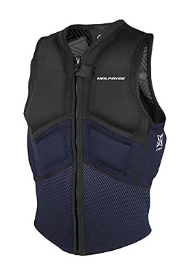 Neil Pryde Gilet Impact Vest Kitesurf et Windsurf NEILPRYDE Combat Impact FrontZip Vest C2 Black/Navy