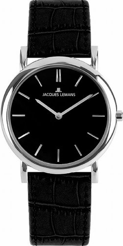 Jacques Lemans Damen-Armbanduhr XS Classic Analog Quarz Leder 1-1371A