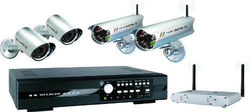 Preisvergleich Produktbild ELRO 4-Kanal Video-Überwachungsset inklusive 4 Kameras, DVR534W