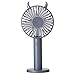 Produktbild WANGCHAO Mini Netter Handventilator, geräuschloses Design USB-gesteuerter eingebauter 1200-Mah-Akku mit Standspiegel Tragbarer Ventilator USB-Ventilator für Büros im Freien,graylittledevil