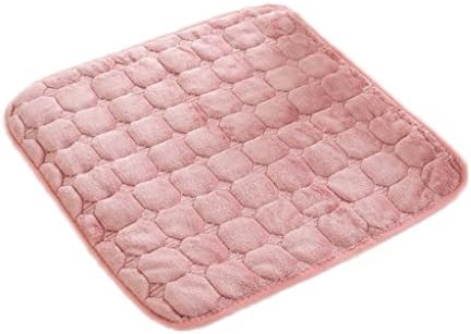 Wddwarmhome Cushion Seat Cushion Light Pink Dining Chair Cushion Chair Pad Anti-Skid Square Cushion Square Pad Solid Color Seat Cushion Chair Cushion Office Chair Office Soft Cozy Size: 45 * 45cm