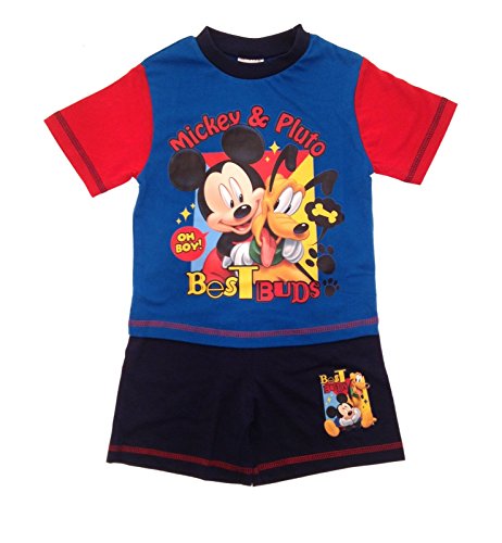 Toddlers Pyjamas Kids Baby Boy Disney Mickey Mouse Pjs Set Best Buds Size UK 3-4 Years