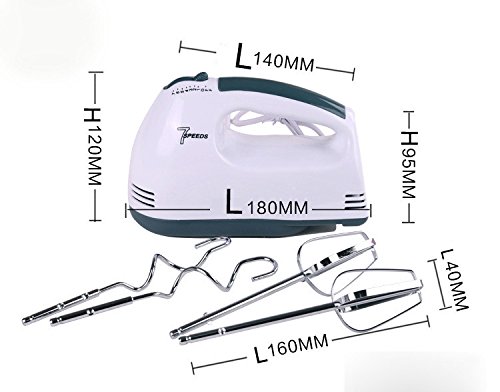 Vansuky Handgeräte 7 Geschwindigkeit elektrischen Schneebesen, Handgeräte Hand Mixer Küchenmaschine, Egg Beater Rührer - 7