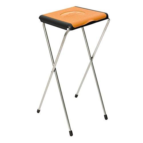 Preisvergleich Produktbild Müllsackständer Nature 1 Stahlrahmen mit Kunstoff-Deckel - Camping Müllsackhalter Gelber Sack Ständer Abfallsackhalter