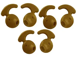 Qweezer 6 Pcs (3 Pair) for Samsung Level u Ear Buds Cover Gold