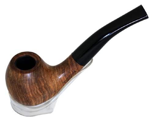 Monte Lovis – Klassisches Raucherzubehör – TABAKPFEIFE aus edlem Rosenholz – Acrylmundstück – Naturholz - 3