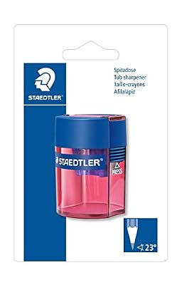 Staedtler 511 - Blister 1 Taille-Crayon 1 Usage Avec Réservoir Cylindrique Couleurs Assorties