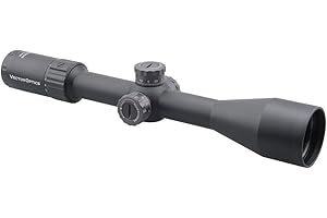 Vector Optics Marksman 6-24x50 mm First Focal Plane (FFP) 1/10 Mil Hunting Riflescope with VPA-MF Reticle, 30mm Tactical Mount Rings, Lens Covers And Honeycomb Sunshade