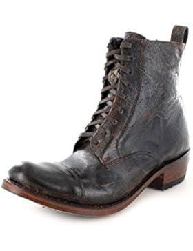 Sendra Boots 7472 Braun-Schwarz Herren Schnürstiefelette Westernstiefelette