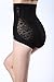 Bigood Women Lace Floral Boyshort High Waist Underpant Black XXXL Waist 83-90 cm