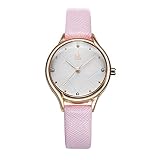 SW Watches Mode Frauen Uhren Top-Marke Luxuriöse Ultradünne Uhr Damen Quarz Armbanduhr SK Frauen Uhr,Pink