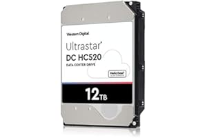 ‎HITACHI Western Digital Ultrastar He12 DC HC520 12TB, 512e, SE, P3, SATA 6Gb/s HUH721212ALE604 interne Festplatte