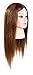 19" (Michelle) 100% human Hair Cosmetology School Student Professional Training Head mannequin heads Hairdressing Manikin Head Light Brown
