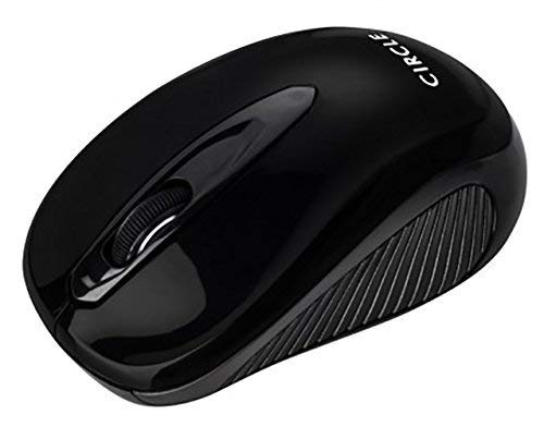 CIRCLE1200 DPI 10M Superb Optical Wireless Mouse (Black)