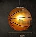 Produktbild HHORD Basketball Kronleuchter Retro kreative Persönlichkeit Restaurant Bar Gymnasium Shop Sport Thema Kunst Dekoration Basketball Kronleuchter (Durchmesser 25cm) , 3
