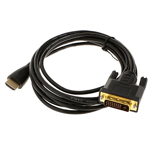 Adapterkabel HDMI (25-pol.) auf DVI, Stecker/Stecker, High Speed HDMI-DVI Kabel HDTV Cable, 1M bis 3M – 3M / 10ft - 2
