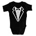 Funny Baby Grow Tuxedo Boy Babies Clothing Cool Fun Gift 12-18 Months Black