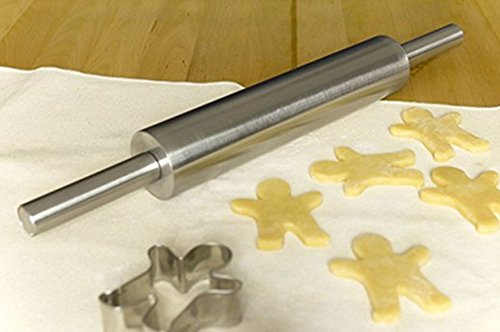 Pastry CheVictoryCN Teigroller Gesamtlänge Antihaft – Teig-Roller-Nudelholz +Knet-Matte Set - 3