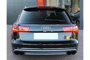 PROTUNING A6 C7 4G Avant Heckdiffusor S6 Look (Doppelendrohr links und rechts)