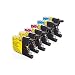 Produktbild Inkadoo® Tinte passend für Brother MFC-J 6710 DW ersetzt Brother LC1280XLRBWBPDR,LC-1280 XL RBW BPDR LC-1280 - 3x Premium Drucker-Patrone Kompatibel - Cyan, Magenta, Gelb - 3 x 23 ml