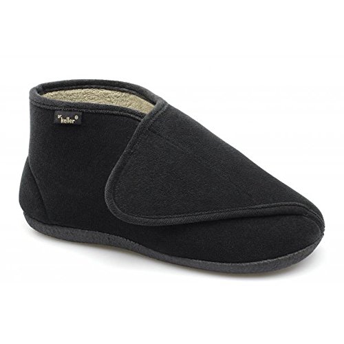 mens wide fit leather slippers uk