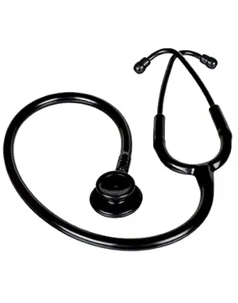 Vkare Adult Stainless Steel Stethoscope - Matte Black Edition
