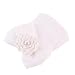 Ularma Newborn Hospital Hat Newborn Baby Hats With Pretty Bow Flower Pearl (White)