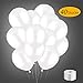 Produktbild Nomisty 40 Stücke LED Leuchtende Luftballon , Etmury LED Blinkende Weiß Luftballons,Hochzeit Ballons Party Luftballons für Party Geburtstags Weihnachten Hochzeit