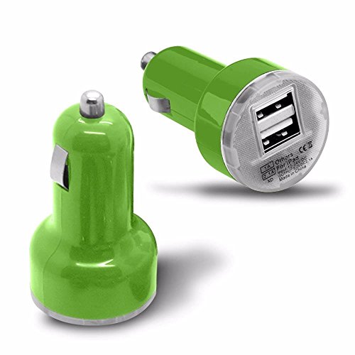 Spyrox – Sony Xperia XZ KFZ-Ladegerät mit Typ C USB Daten / Ladekabel – Green - 4