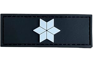 ‎POLIZEIMEMESSHOP Dienstgrad Polizeikommissar PVC Rubber Patch mit Klett - Kommissar - Polizei
