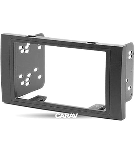 tomzz Audio 2415-134 Doble DIN Radio Panel Conjunto Compatible con Ford Mondeo MK3 Facelift año 2003-2007 Gris Oscuro metálico con Kit de instalación
