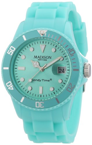 Madison New York Unisex-Armbanduhr Candy Time Silicon Analog Silikon U4167-26/2 Madison New York Unisex-Armbanduhr Candy Time Silicon Analog Silikon U4167-26/2