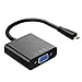 Produktbild 1080P Micro HDMI Stecker auf VGA Buchse Adapter Video Kabel Konverter für alle Micro HDMI Input- Geräte PC Laptop Notebook Tablet (Schwarz)