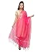 Solid coloured chanderi silk dupatta with gold border RS.299.00