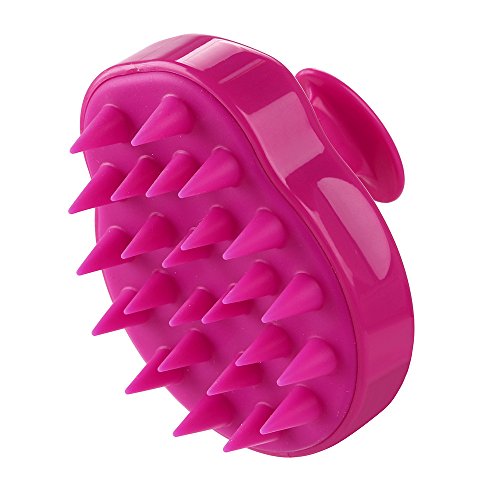 Preisvergleich Produktbild Gaddrt Haarshampoo Kopfhautbürste Körpermassagebürste Kammpflegemittel Clean Head Care Massagebürste (Hot Pink)
