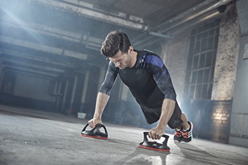 adidas Liegestützgriffe Swivel Push Up Bars, schwarz-rot, ADAC-11401 - 5