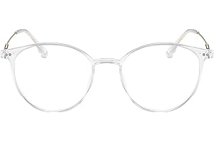 KAEOISFU Superleicht Lesebrille Damen Herren, Runden Blaulichtfilter Computerbrille Lesebrillen, Computer Lesebrillen mit Sehstärke