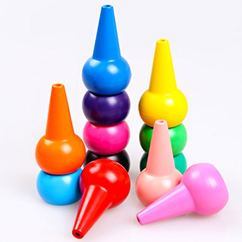 Crayons De Couleur Les Tout-Petits Crayons Enfants Infante Crayons (12 Pcs Pack) 3D Doigts Enfant Dessin Crayons Ensemble Enfants Coloriage Crayons De Couleur Meedot