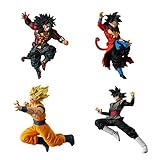 Set Complet 4 Figures Collection Dragonball Versus DB Super Battle 07 Broly Dark Goku Black Goku SS Bandai Gashapon